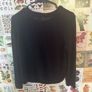 H&m size 8 knitted black sweater great condition
